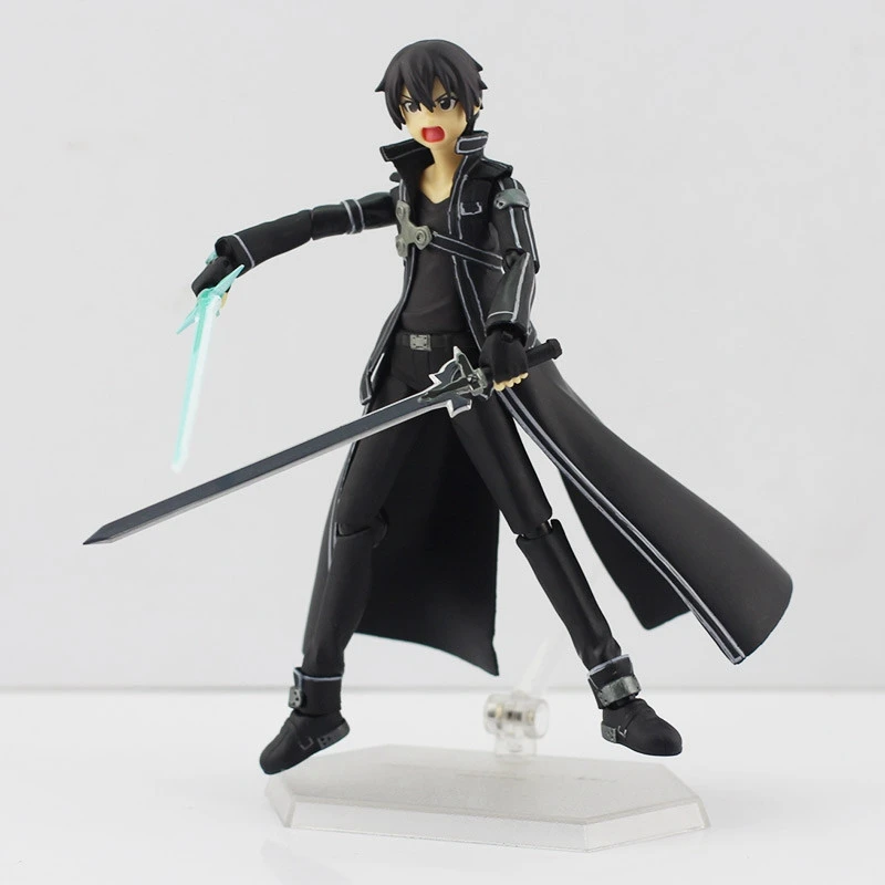 Five type Sword Art Online Kirito Sinon Kirigaya Kazuto Yuuki Asuna Asada Figma 248#241#174#264 ПВХ фигурка игрушка - Цвет: D style opp bag