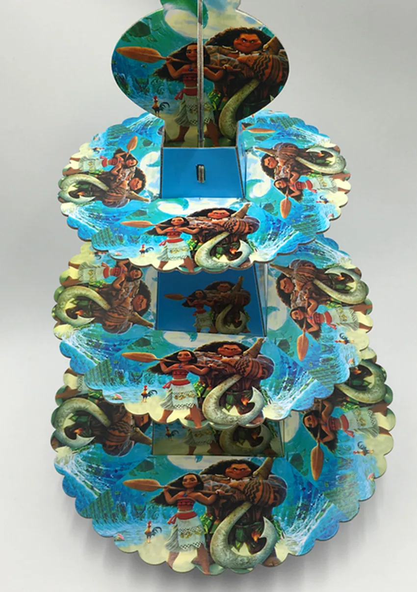 1 компл./лот с героями мультфильма Моана Подставка для свадебного торта Три oдeжды