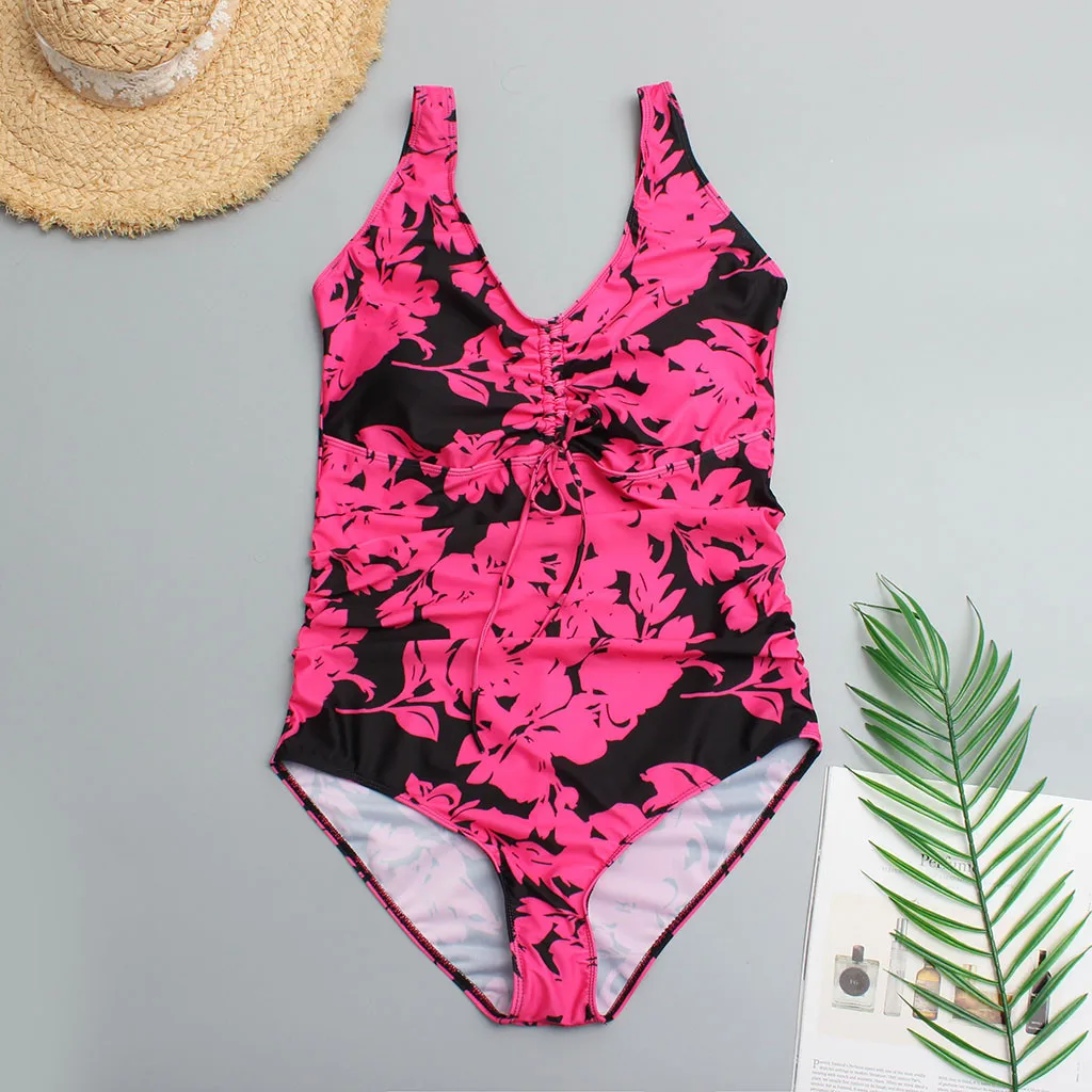 Sexy Bikinis 2019 Mujer One Piece Swimsuit Women Push Up Print Bikini Beach Monokini Swimwear Maillot De Bain Femme Bathing Suit | Спорт и