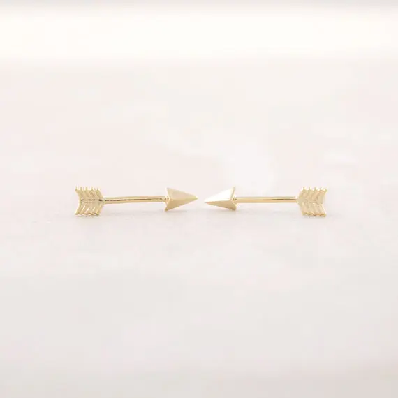 Женские маленькие серьги пусеты Shuangshuo модные с маленькими стрелками ювелирные