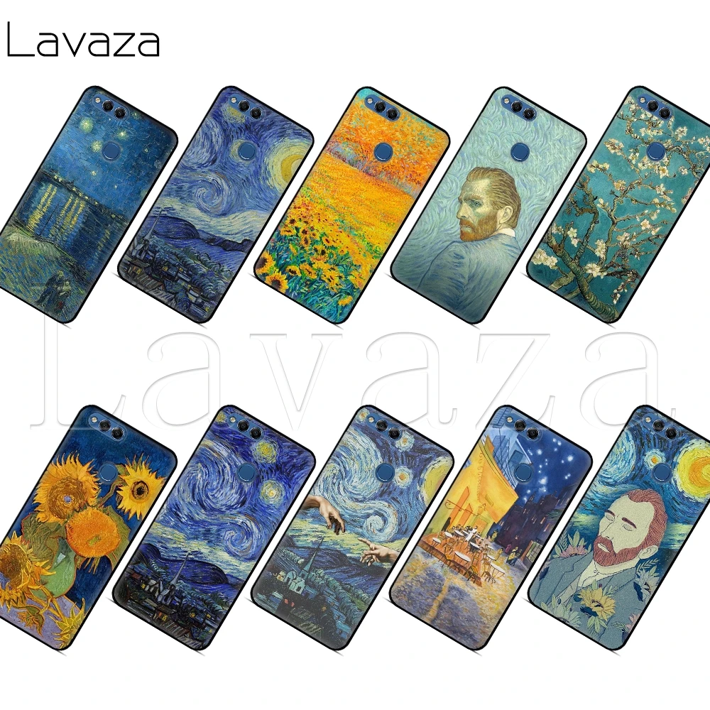 Тонкий чехол Lavaza с изображением Ван Гога звездной ночи для Honor Mate 10 20S 6A 7A 7C 7X 8A 8C 8X 9