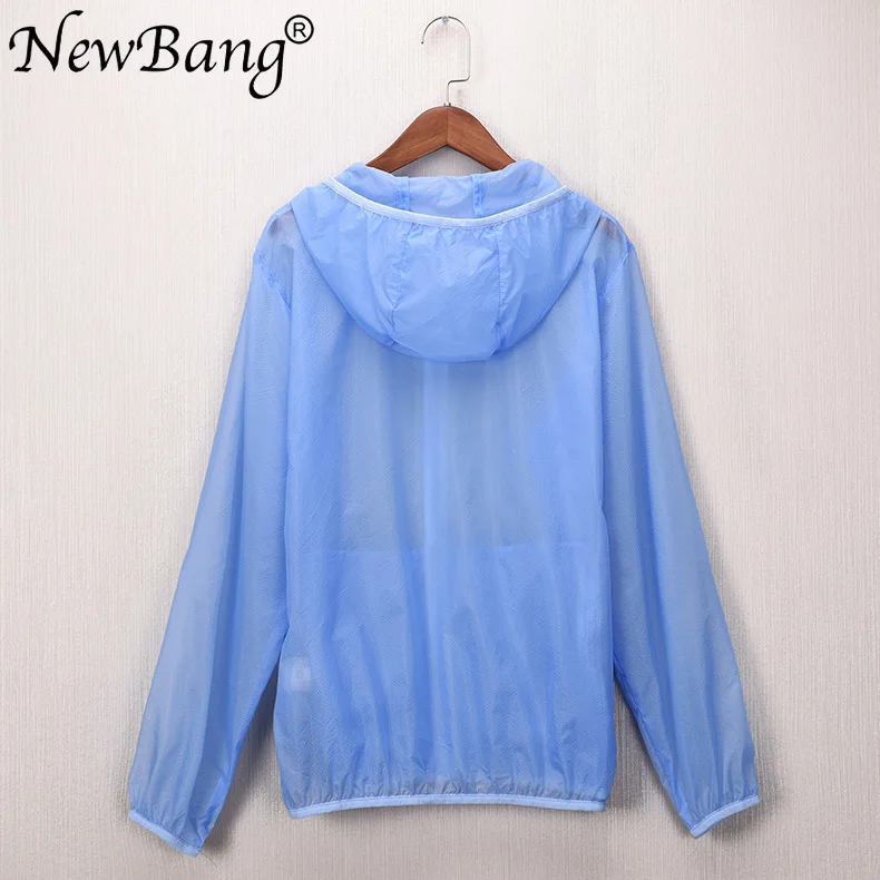 NewBang модная 6XL 7XL Летняя женская ветровка Повседневная куртка с длинным рукавом