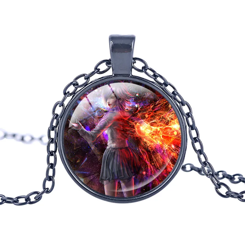 Аниме Tokyo Ghoul Kaneki Ken ожерелье фигурки Подвески Трендовое стекло круглая купольная