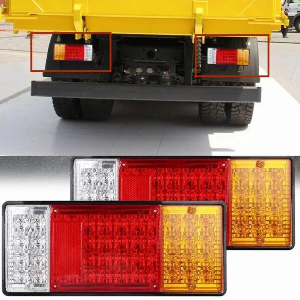 2*12V 12 5 &quot44 светодиодный рабочими электрическими схемами сзади лодка прицеп