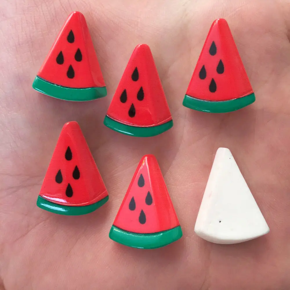 20 шт. полимерная ручная роспись различные фрукты плоский задник детский скрапбук