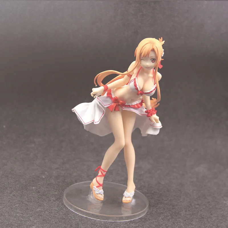 Новый аниме меч искусство онлайн Yuuki Asuna стоячий осанка купальник Ver. Экшн фигурка