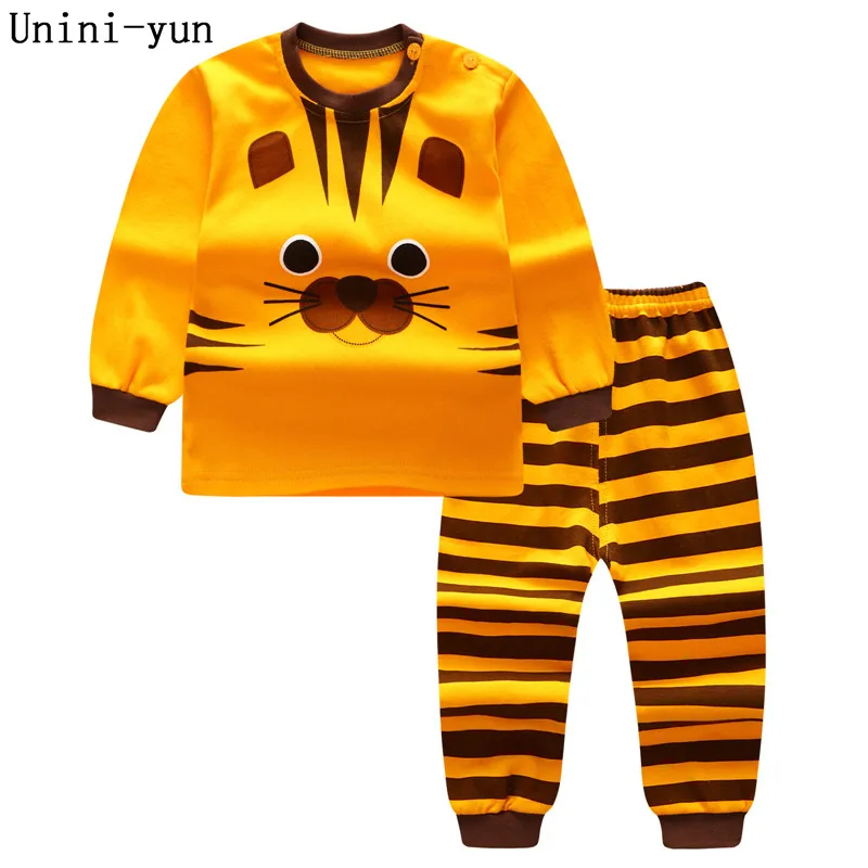 

Спортивный костюм для мальчиков и девочек, хлопковый спортивный костюм из 2 предметов, футболка с мультипликационным принтом + штаны, Новинк...