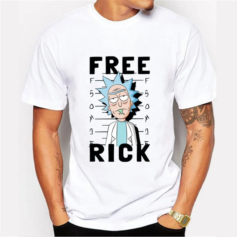 New rick and morty geek T shirt men women TV tee anime funny t-shirt Cool Rick Morty Summer Anime B T-shirts | Мужская одежда