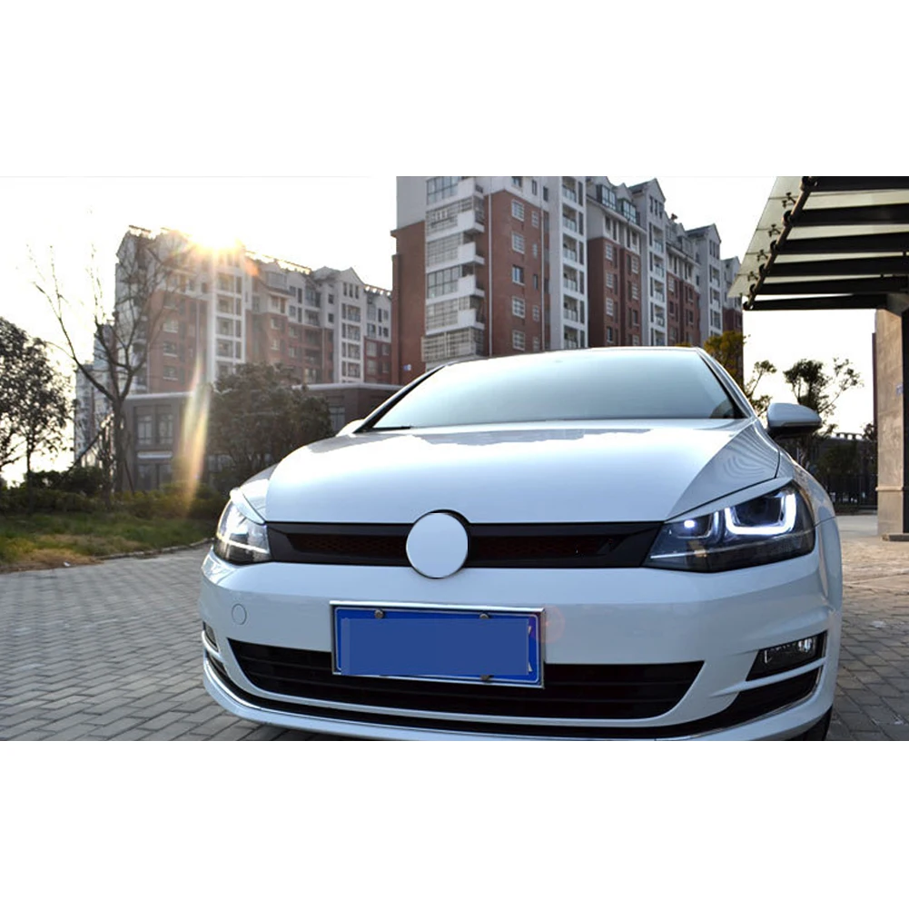 Для Volkswagen VW Golf 7 VII GTI gtd R MK7 Хромированная фара из АБС бровь фары реснички на фары отделка Стикеры аксессуары для стайлинга автомобилей