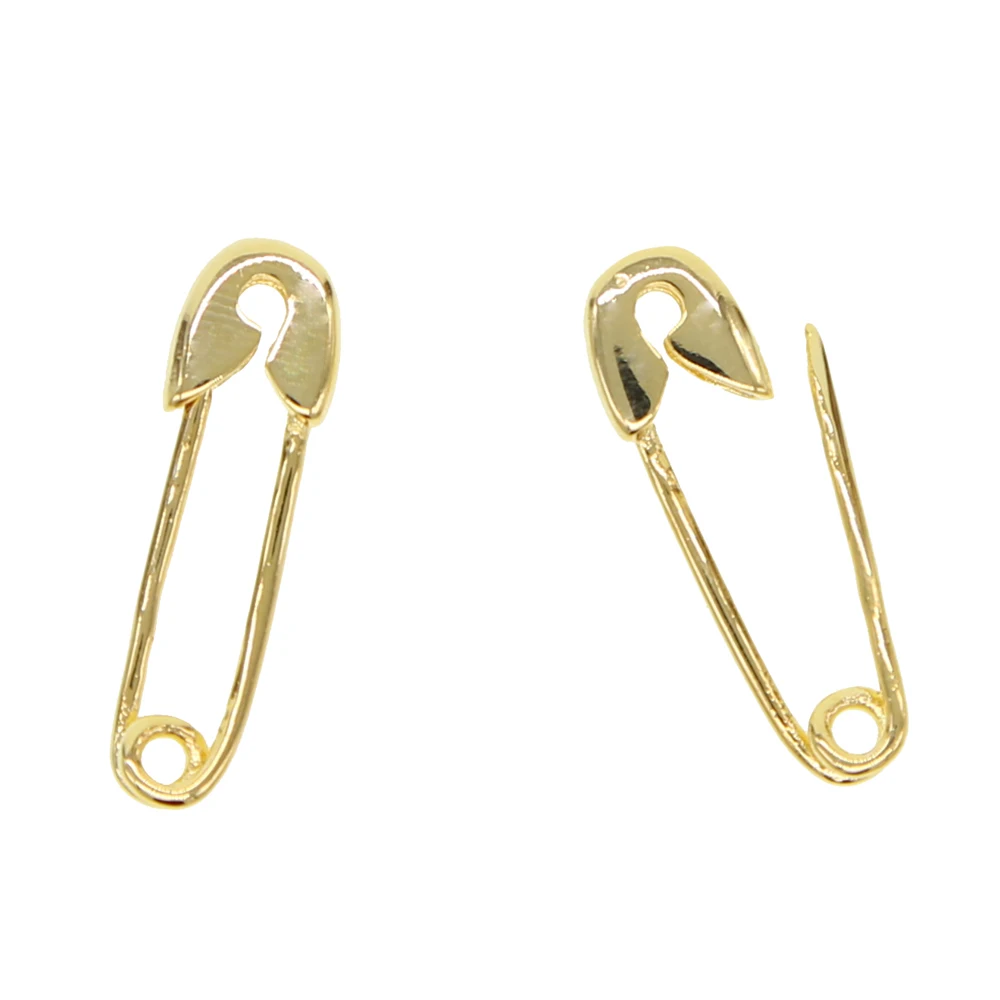 Новинка 2021 простые классические золотистые минималистичные серьги с булавкой