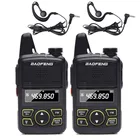 2 шт. BAOFENG BF-T1 мини двухстороннее радио UHF 400-470 МГц 20CH BFT1 портативная рация легко носить с собой BF T1 с 2 гарнитурой