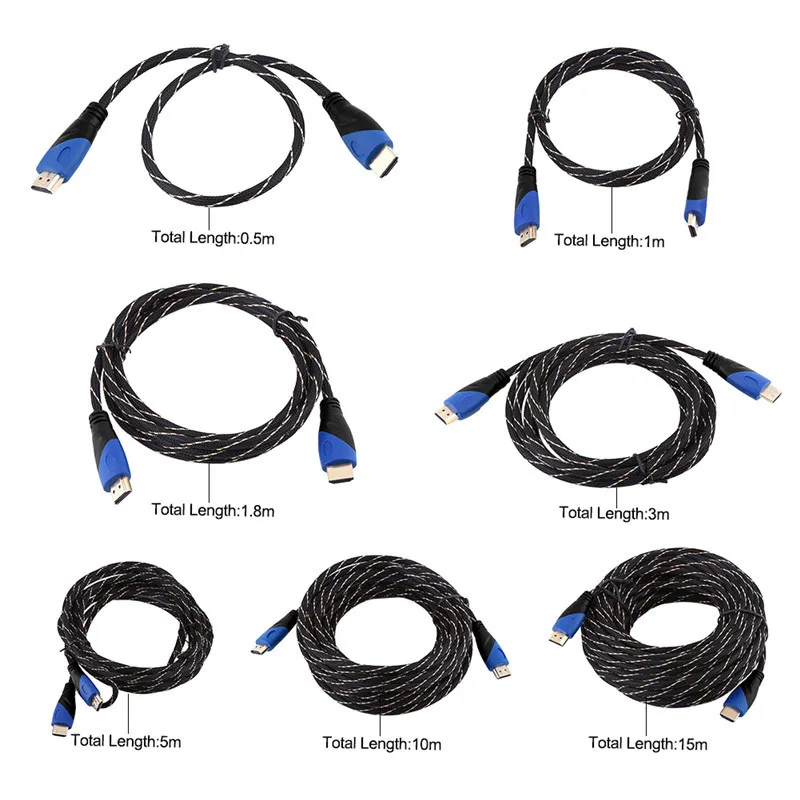HDMI V1.4 HD 3D кабель для PS3 Xbox HDTV 1080P папа к Мужской Аудио 0 5 м/1 8 м/3 м/5 м/10 м/15 м метров |