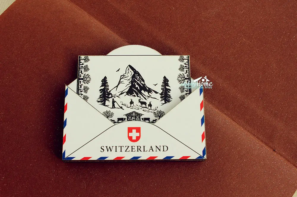 Matterhorn Швейцария туристический сувенир 3D Деревянный магнит на холодильник