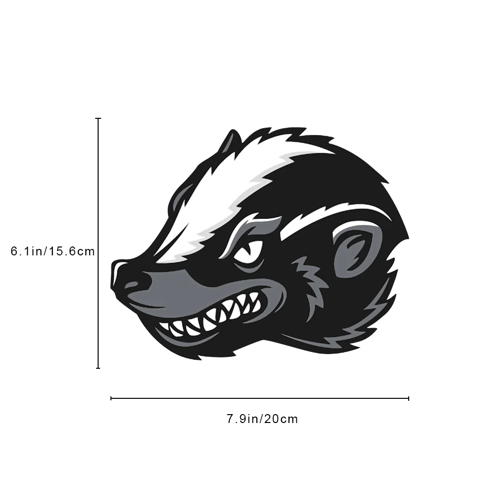 Новая Съемная многоразовая наклейка s Автомобильная головка меда барсука