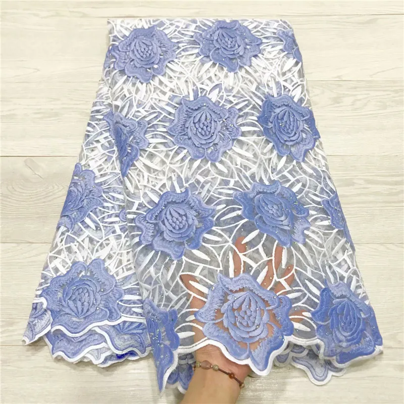 French Net Lace Fabric 2019 Latest African With Beads Embroidery Guipure Mesh Tulle High Quality JYA19-2 | Дом и сад