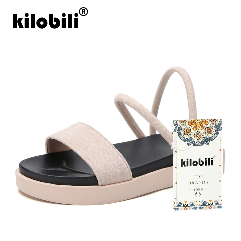Kilobili/летние женские сандалии из натуральной кожи гладиаторы без шнуровки на