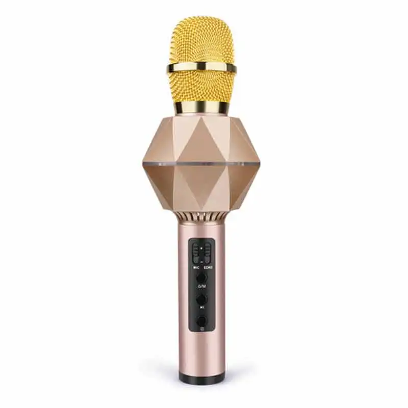 K7 караоке с конденсатором и Bluetooth беспроводной микрофон металла Кара ОК Музыка