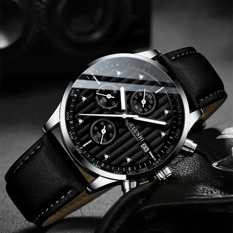 Mens Watches Top Luxury Brand Mens Wristwatch Clock Fashion Quartz Watch Men Sports Waterproof Watches Male Chronograph Clock