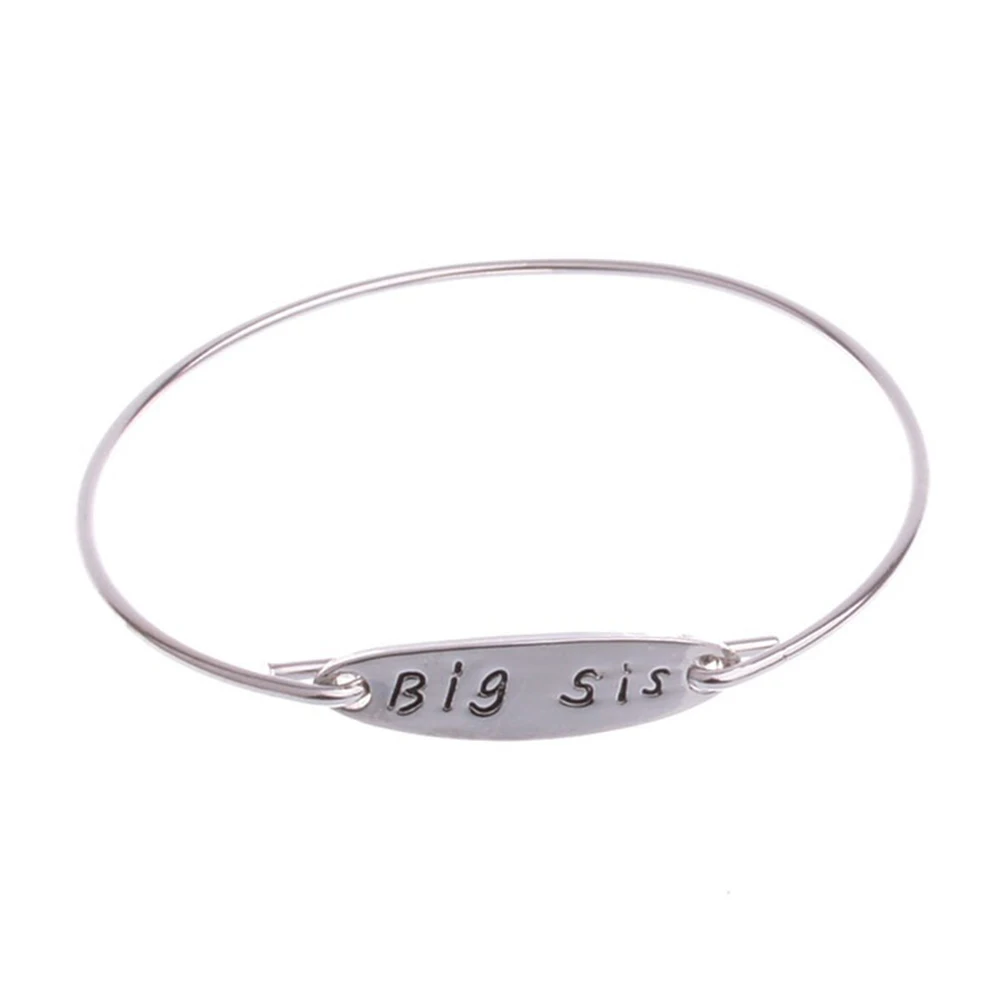 Big Mid Lil Sis Bangle Bracelet Women Girls Jewelry Family Party Gifts Bangles | Украшения и аксессуары