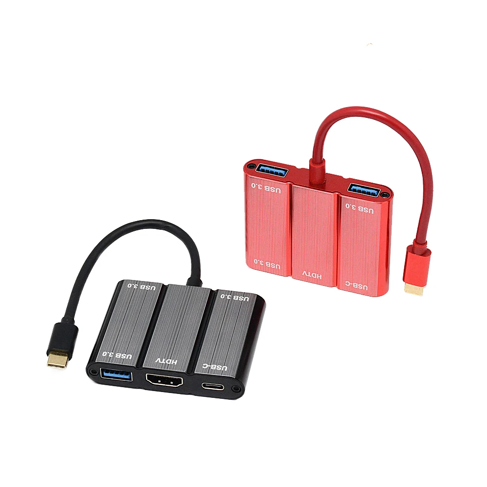 YMY 5 в 1 USB C адаптер usb type-C концентратор к 4K HDMI USB3.0 и USB C зарядка PD Совместимость для Apple MacBook Pro, Dell XPS и т. Д