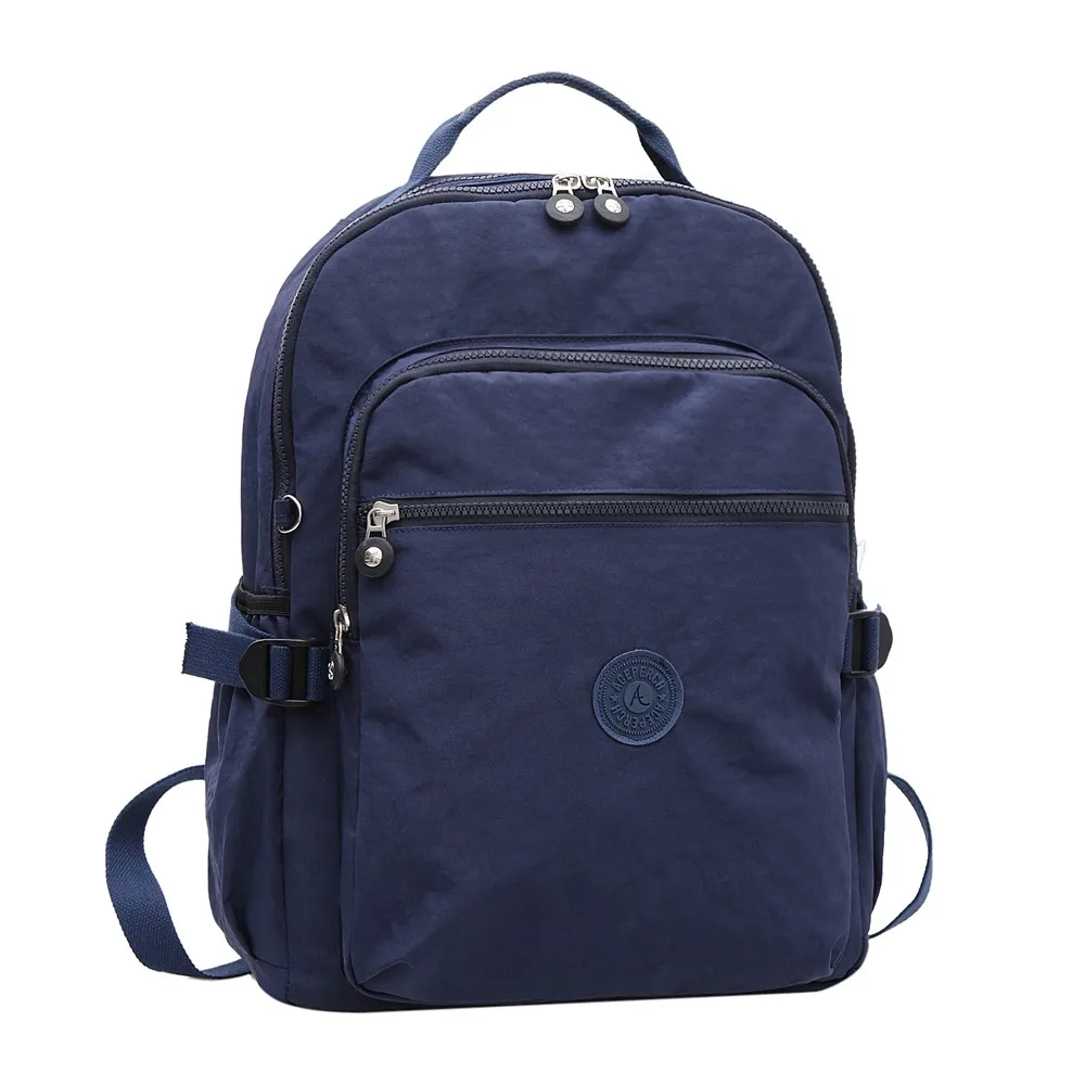 Школьный рюкзак ACEPERCH для девочек-подростков, женский рюкзак Mochila Feminina, Женский нейлоновый водонепроницаемый рюкзак для ноутбука - Цвет: Deep Blue