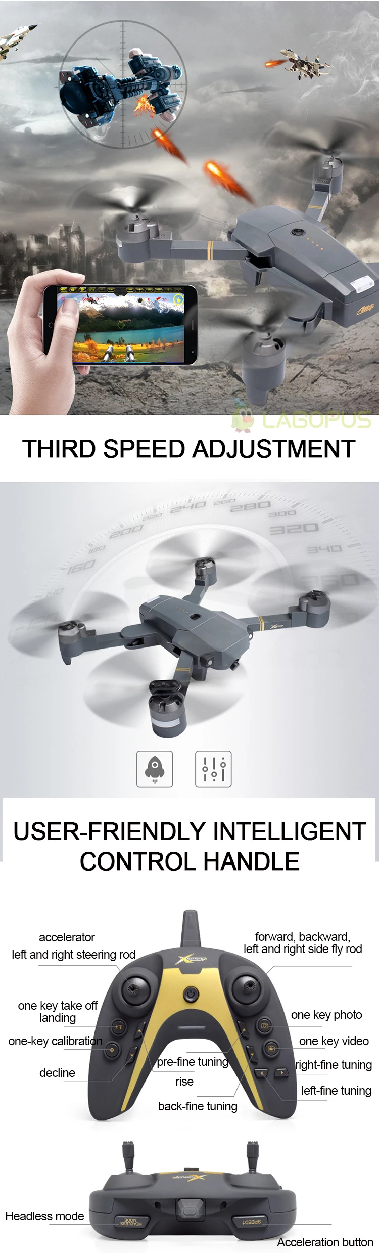 Lagopus XT-1 Plus 25 минут Дрон батарея 5MP FPV WIFI 1080P Дроны с камерой HD Квадрокоптер мини Дрон складной Дрон Прямая поставка