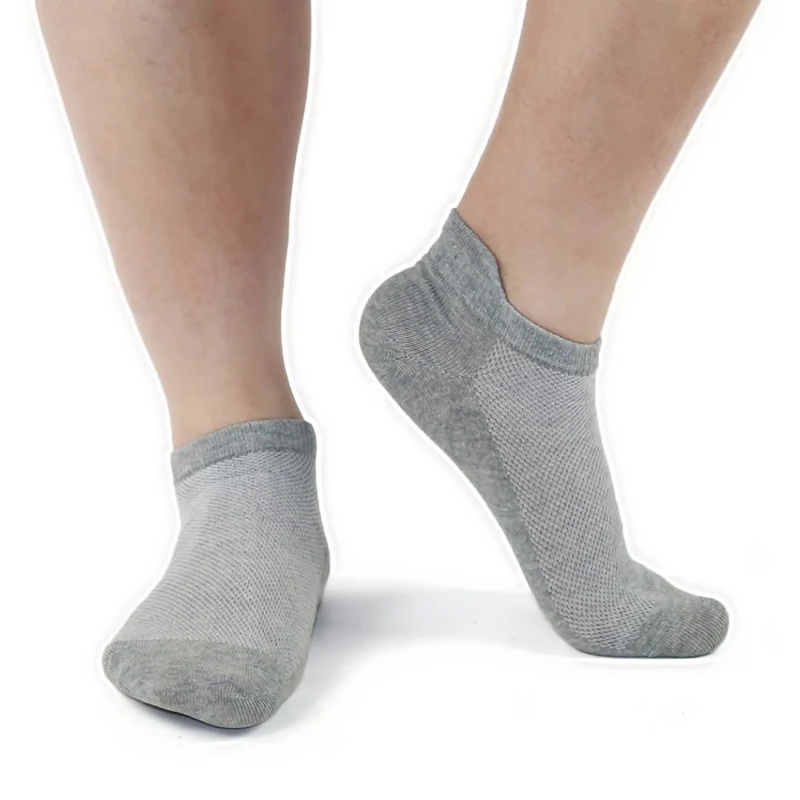Носки мужские короткие из чесаного хлопка модные невидимые мягкие дышащие
