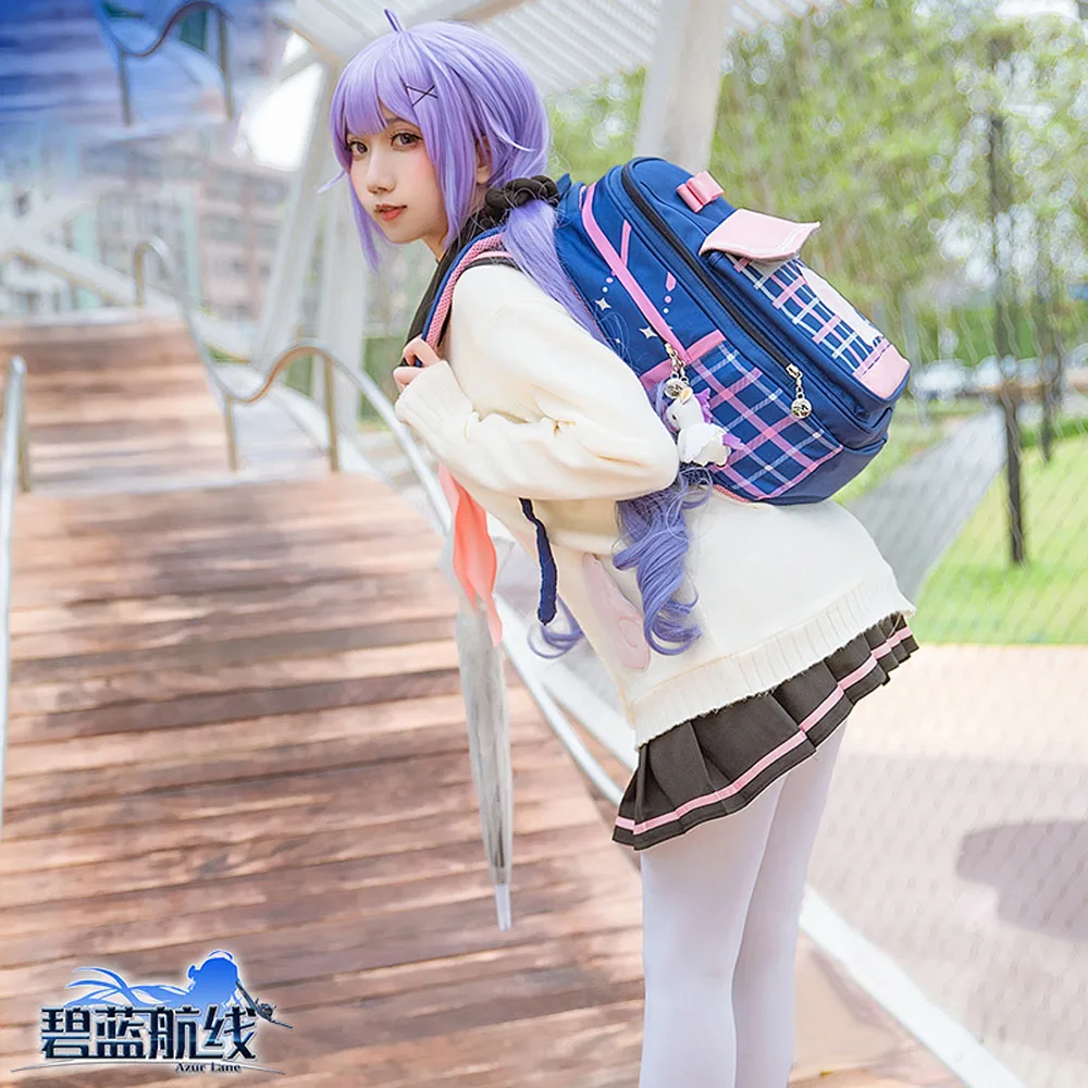 VEVEFHUANG Azur Lane Единорог Костюмы для косплея игры вязать Jacker кофты юбка школьной