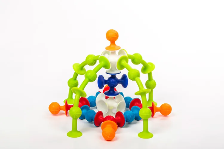 Новые Мягкие строительные блоки для детей DIY Squigz Sucker забавные Силиконовые Блоки модель строительные игрушки творческие подарки для детей мальчик