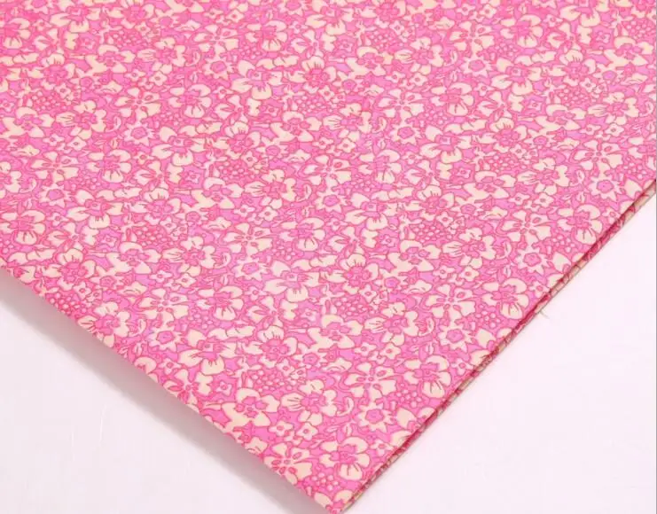 100*148 см с цветочным принтом Ткань DIY ткани ручной работы telas лоскутное шитье