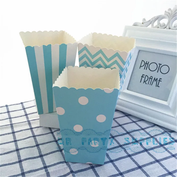 Бесплатная доставка 480 шт. Детские розовый и голубой мини-попкорн Коробки