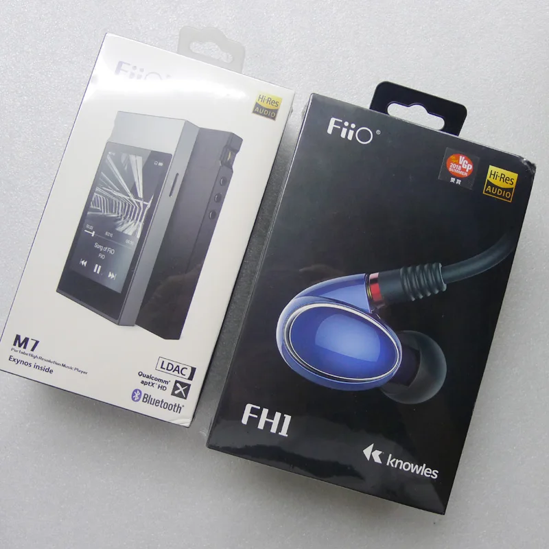 M7 Silver FH1 Black Музыкальный плеер FiiO M7+ наушники FH1 Bluetooth aptx-hd LDAC Hi-Res Android музыка воспроизведение M7 с fm-радио MP3 lcd музыка hifi FM mp3 - Цвет: M7 Silver FH1 Black