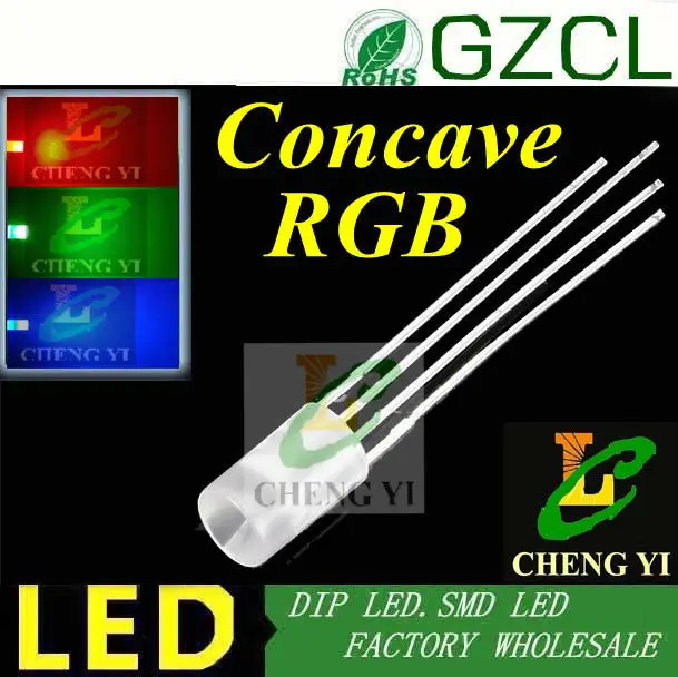 Универсальный анод 5 мм вогнутая RGB Лента светодиодная широкоугольная