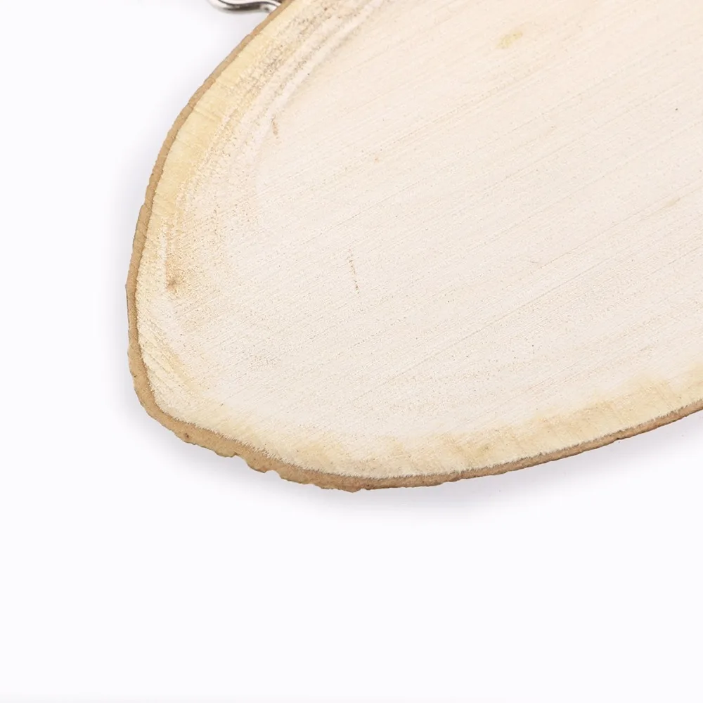 ANGRLY Slice LOVE WORD Hanging Wall Plaques Oval Tree Log with 2 Hooks and Rope Wedding Decoration (Wood Color) | Дом и сад