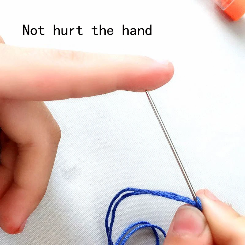 2019 New 9pcs 3 Size security not hurt the hand Aluminum Hand Sewing needle Clothes quilt embroidery knitting needles X4002 | Дом и сад