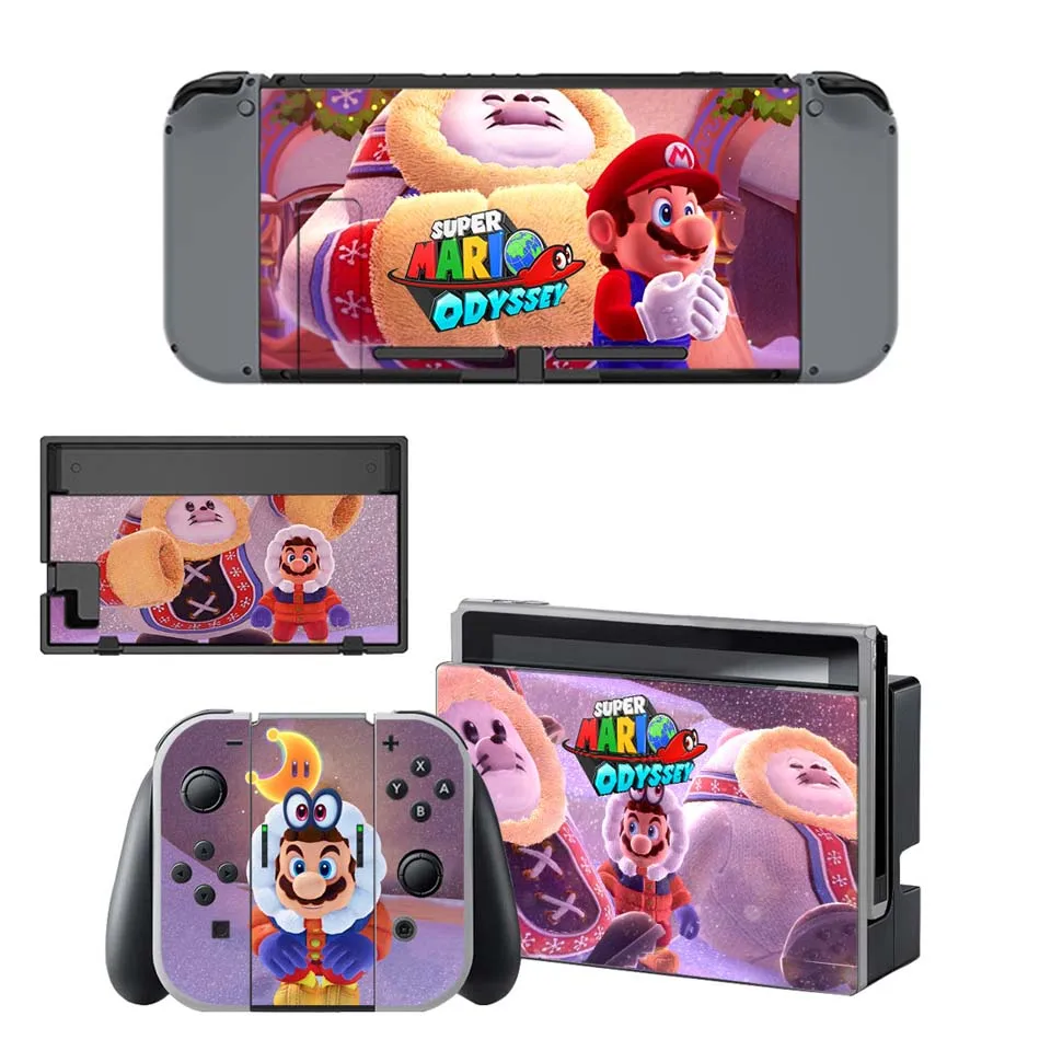 YSNS1013 Настенный переключатель виниловая консоль Наклейки Обложка Joy-Con кожаная наклейка на контроллер для Супер Марио наклейки для вечеринки - Цвет: YSNS1013