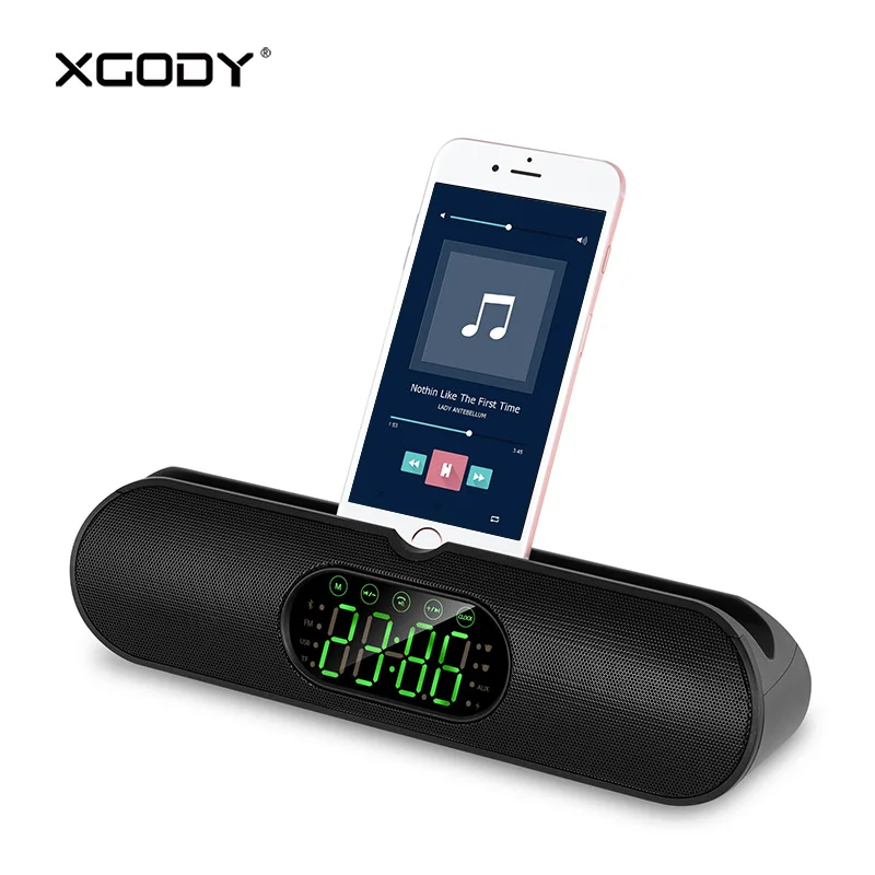 В наличии XGODY JY40 беспроводной портативный динамик Bluetooth Сенсорный экран Aux In