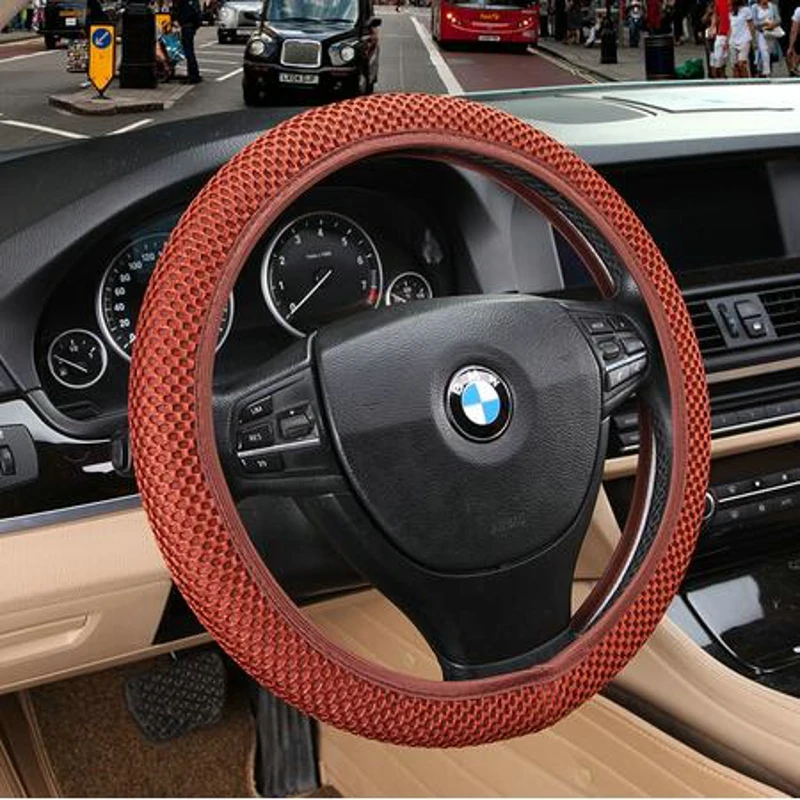 

Wholesale Car Styling Car Accessories Plush Warm Steering Wheel Cover Warm Handbrake 38cm Auto Car Accessories best price