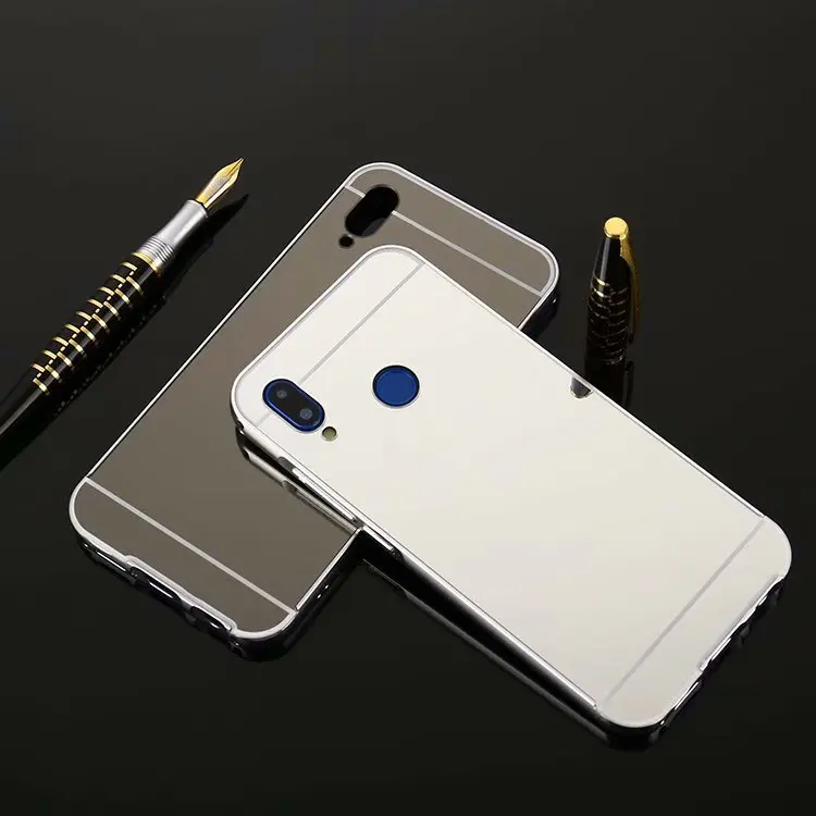 Роскошные зеркальные Чехлы цвета розового золота для Huawei Honor 10 Lite алюминиевый