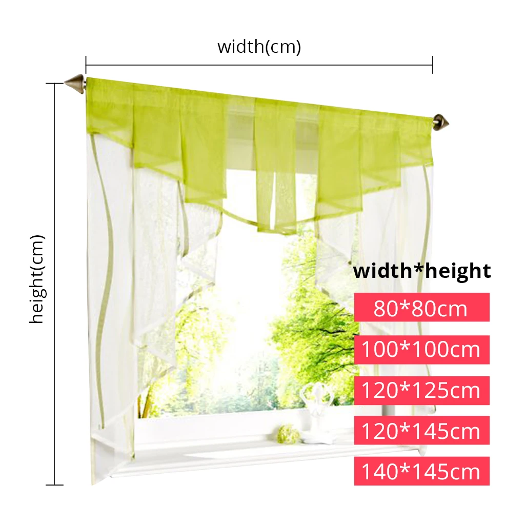 Занавеска для окон из полиэстера в полоску 5 размеров 4 цвета 1 шт.|window treatments|curtain