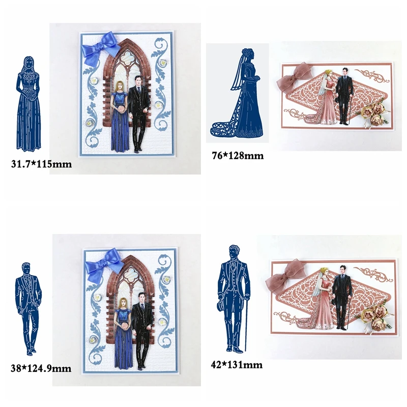

Wedding Figures Collection Metal Cutting Dies Stencil For Scrapbooking Album Paper Cards Crafts Handmade New 2019 Embossing