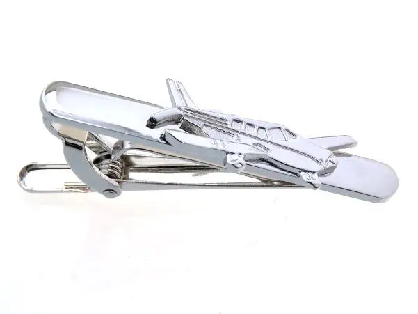 10 шт покрытые серебром самолет Зажимы для галстука теннисной ракетке булавка