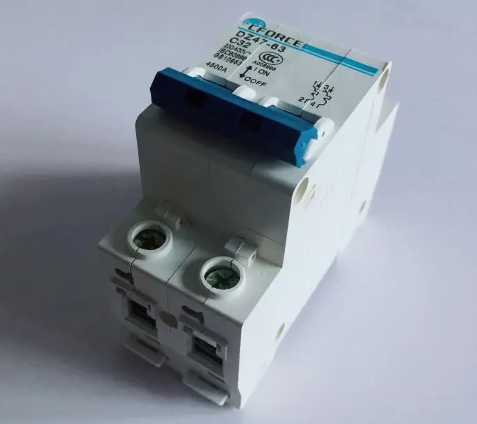 DZ47 63 AC400V 4500A 2P миниатюрный автоматический выключатель бытовой защита от утечки