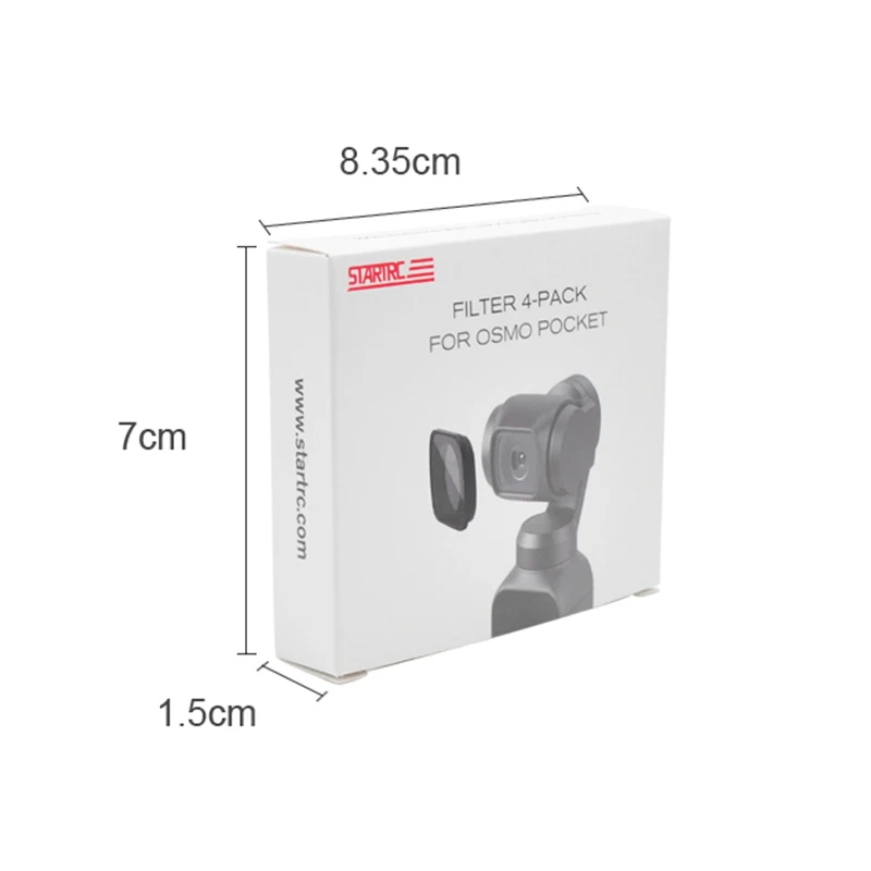 DJI OSMO карман оптические Стекло фильтр четырех частей с регуляцией ND8/16/32/64 ГБ