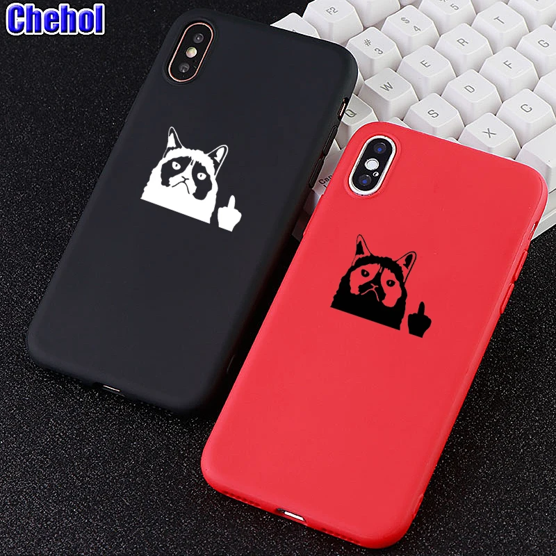 Funny Mobile Phone Cases for IPhone 6s 7 8 Pluls X XS MAX XR Case Attention dog Fitted Soft Silicone Covers Accessories |