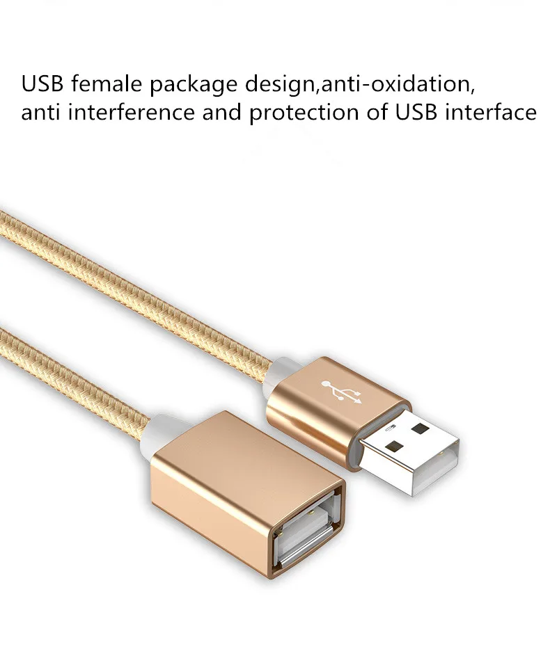 Кабель Удлинитель USB 2 0 штекер гнездо 1 м для зарядки телефона и компьютера|Кабели