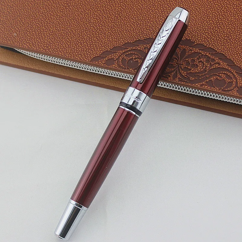 Jinhao 250 Высококачественная золотистая шариковая ручка с зажимом деловые и