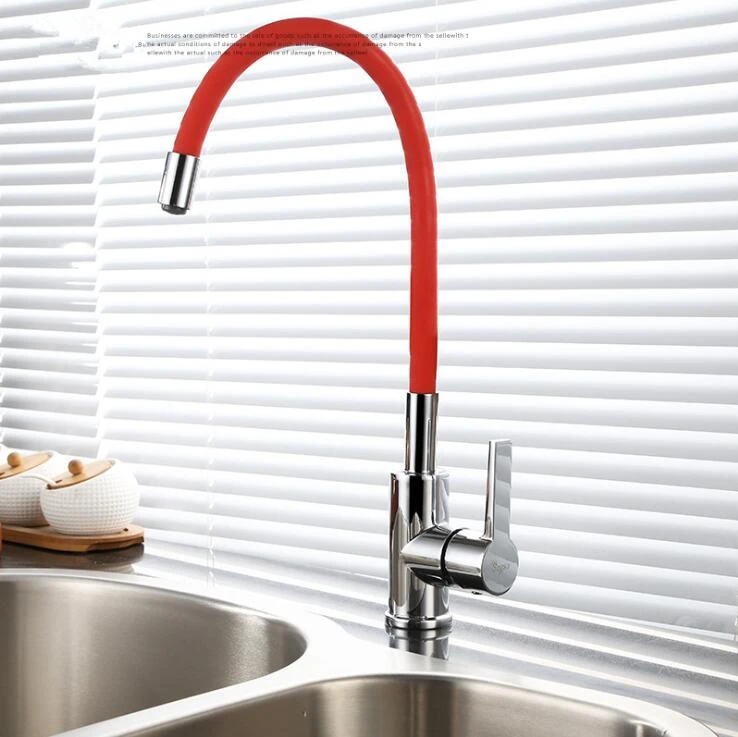 Новое поступление хромированный Твердый латунный кухонный смеситель холодный и