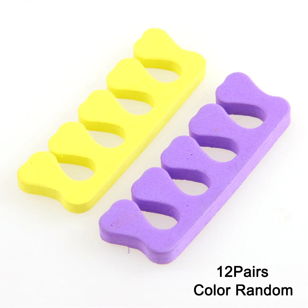 12pairs Separator Toe Sponge Finger Straightener Color Random | Красота и здоровье