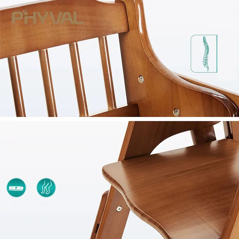 Bé Vui Vẻ Cho Ăn Ghế An Toàn Di Động Bàn Ghế Ghế Cao Cấp Cho Trẻ Em Bé Gỗ Ghế Ăn Điều Chỉnh Độ